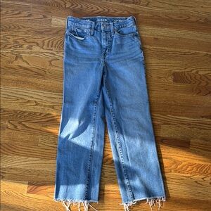 J. Crew Slim Wide Leg Cropped Jeans
